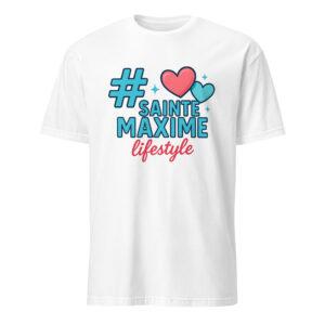 T-shirt Unisexe à Manches Courtes #SAINTEMAXIME logo 2026