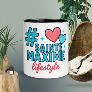 Mug à Intérieur Coloré #SAINTEMAXIME logo 2026